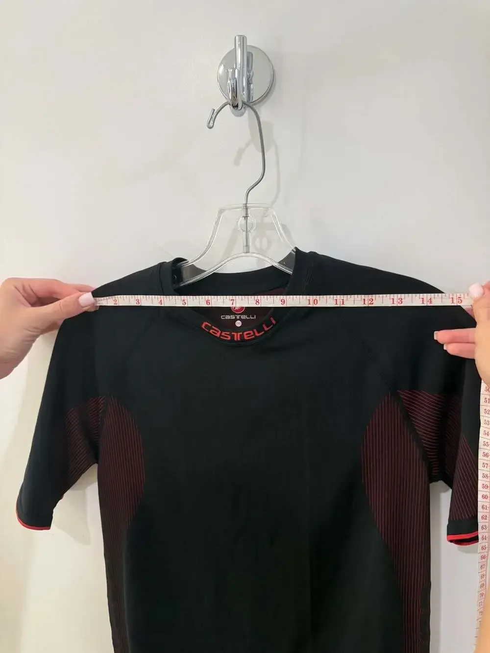 Castelli Core Seamless Short Sleeve Base Layer Black Red Size M